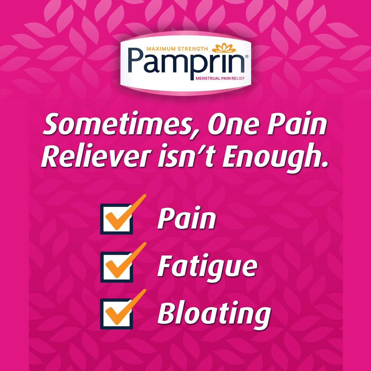 Pamprin Maximum Strength Max Formula, with Acetaminophen, Menstrual Period Symptoms Relief
