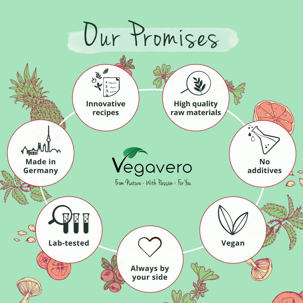 Vegavero Vegan Collagen Complex + Hyaluronic Acid - NO Additives - Vegan Collagen Powder Vollagen