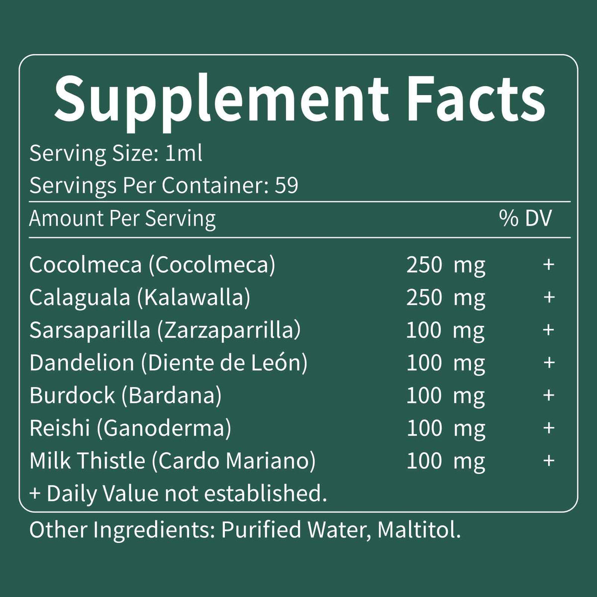 Fuenvegtal Cocolmeca Bark Immunity & Detox Drop, Herbal Extract with Polypodium Leucotomos Sarsaparilla Milk Thistle Supplement Support Detoxification,