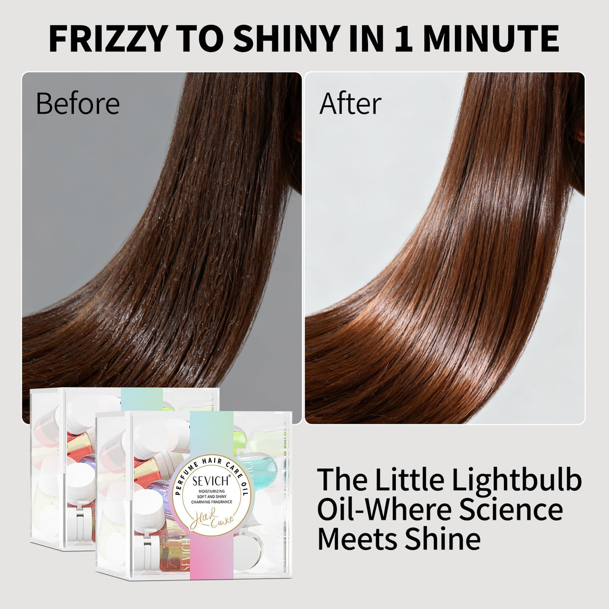 SEVICH 2 Pack Perfume Hair Oil Capsules 15-Pack,2-in-1 Hair Treatment & Lightweight Serum,Heat & UV Protection,Frizz Control & Shine,Portable Travel Hair Care for All Hair Types