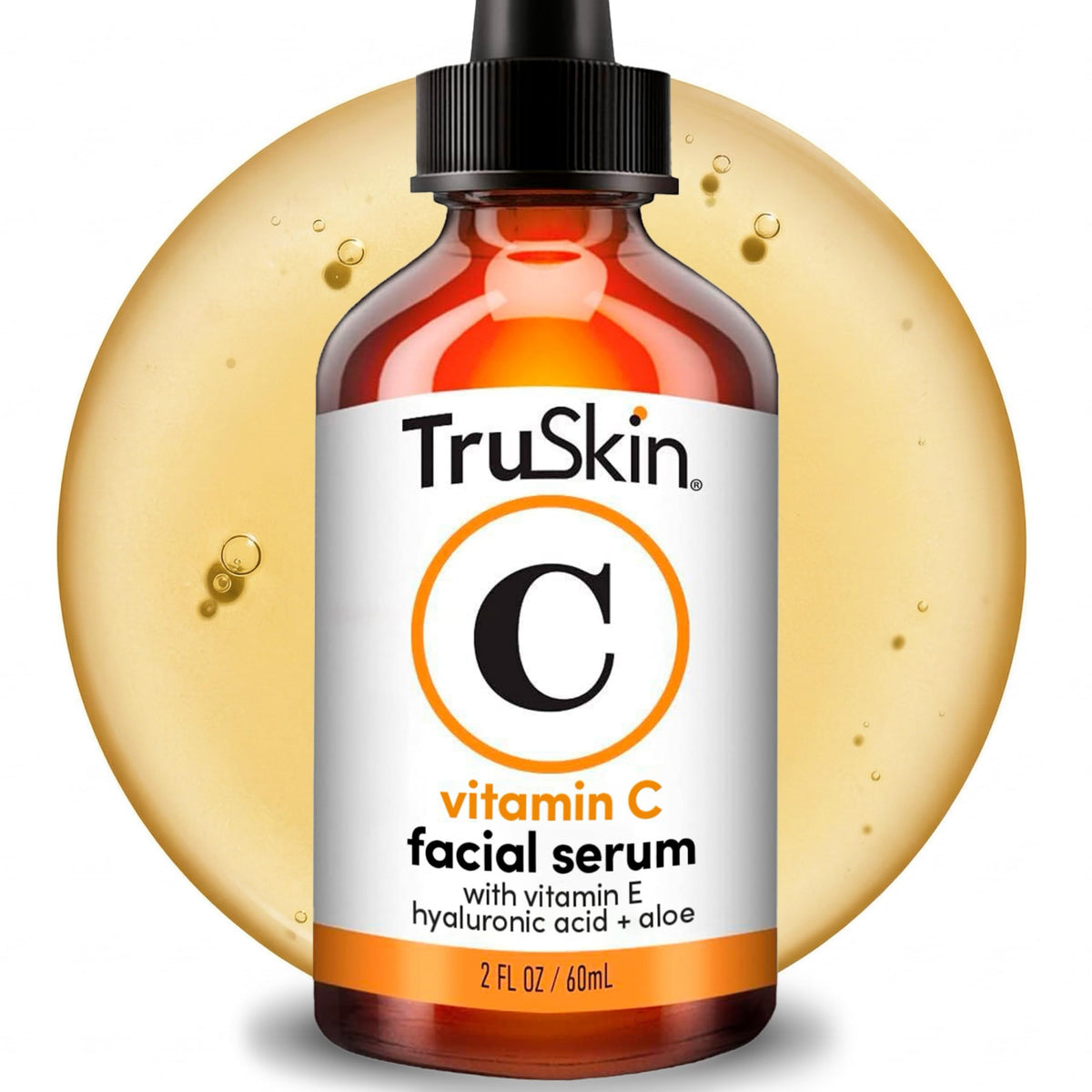 TruSkin Vitamin C Serum for Face - Anti Aging Face Serum with Hyaluronic Acid & Vitamin E - Brightening Formula for Improving Appearance of Dark Spots, Fine Lines & Wrinkles - All Skin Types, 2 Fl Oz