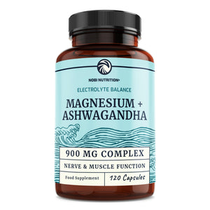 Magnesium Ashwagandha | Calming Magnesium Supplement for Adults | Relax, Rest