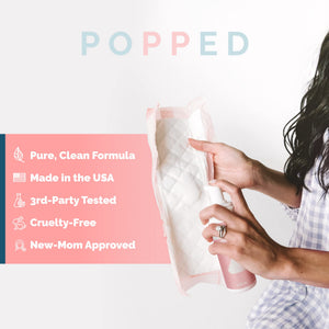 POPPED Witch Hazel Foam with Aloe (5 fl oz) | Perineal Healing Foam for Postpartum Care | Relieves Pain, Hemorrhoids, and Swelling After Birth | Postpartum Essential POPPEDBuy Supplements Australia