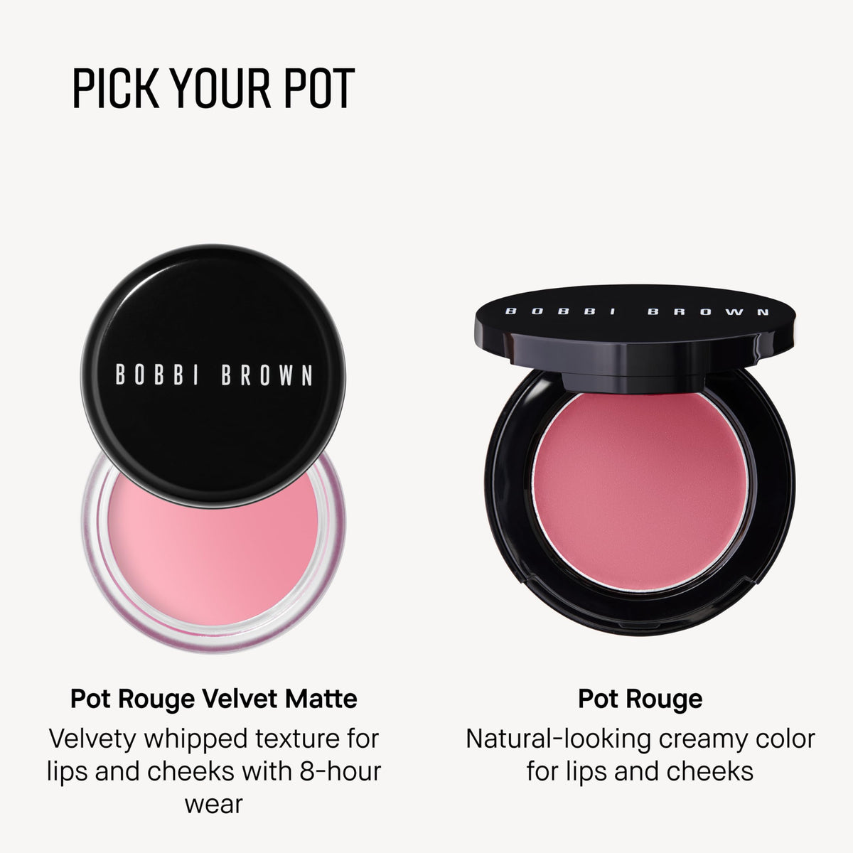 supplement products​Bobbi Brown Pot Rouge | Multi-Use Cream Blush and Lip Tint | Dewy, Natural-Looking Flush for Cheeks and Lips | Mirrored Compact Travel-Size Face Makeup - JerryCherryUSA