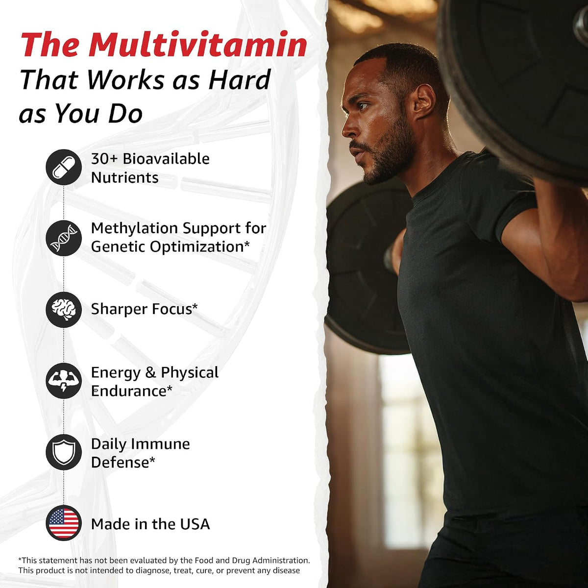 10X Health Methylated Multivitamin - Daily + Calm Kit - Multinutrient Capsules + L-Theanine & GABA Liquid Drops, 2-Pack Bundle