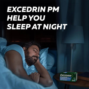 Excedrin PM for Headache Relief, Acetaminophen 250mg, Aspirin 250mg, Diphenhydramine Citrate 38mg, Pain Reliever, Nighttime Sleep-Aid, 24 Count ExcedrinBuy Supplements Australia