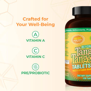 Youngevity Beyond Tangy Tangerine 2.0 Multi-Vitamin & Mineral Complex - Made with Natural & Whole Foods | 160,000 ORAC | 120 Tablets - 2-Pack Youngevity buy supplements Au