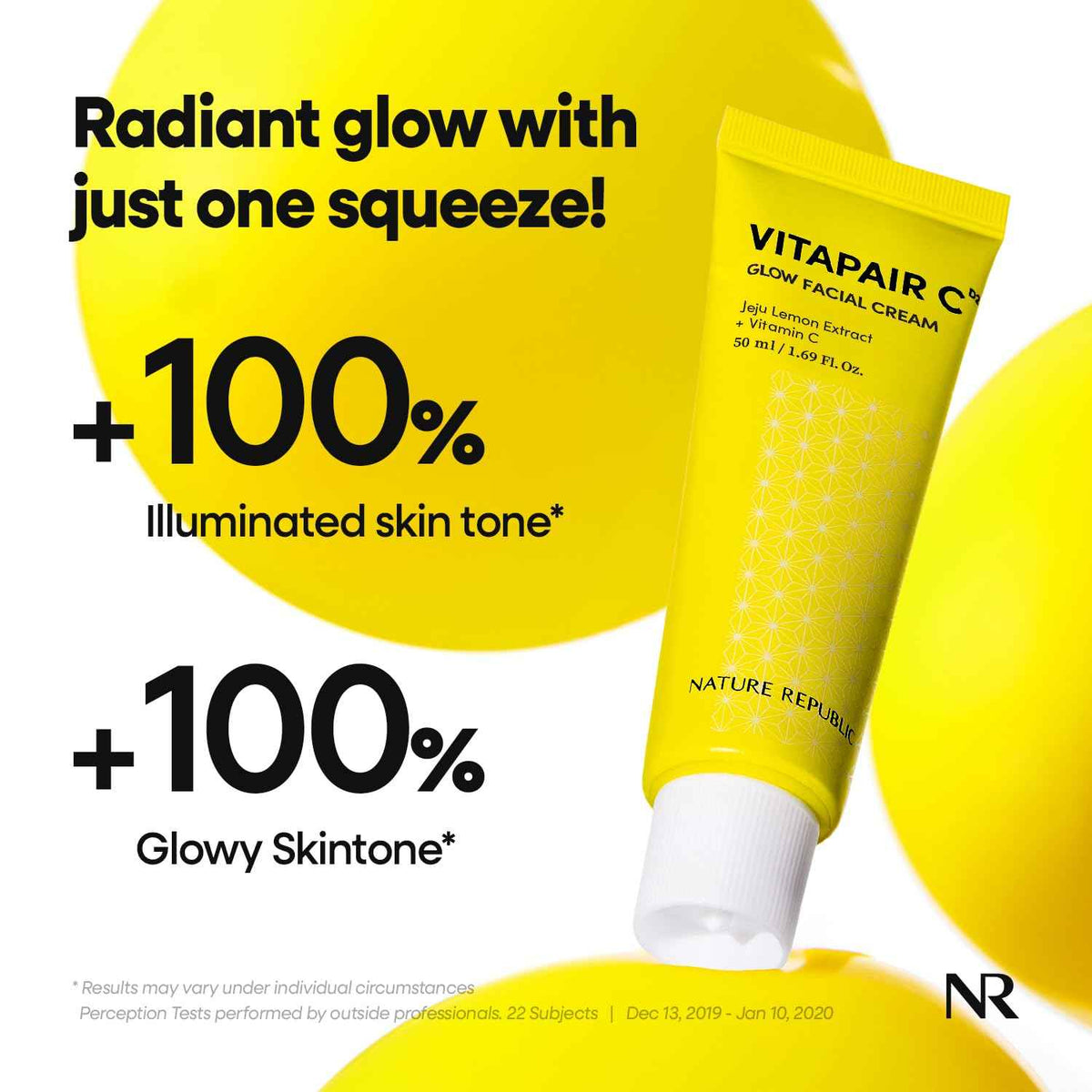 Nature Republic Vitapair C Glow Facial Cream | Vitamin Moisturizer for Radiance & Glow, Even-Looking Skin Tone, Long-Lasting Hydration