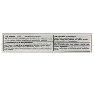 Capzix Cream for Pain Relief 2 OZ Capsaicin .1% High Potency/ Maximum Strength CAPZIX CREAMBuy Supplements Australia