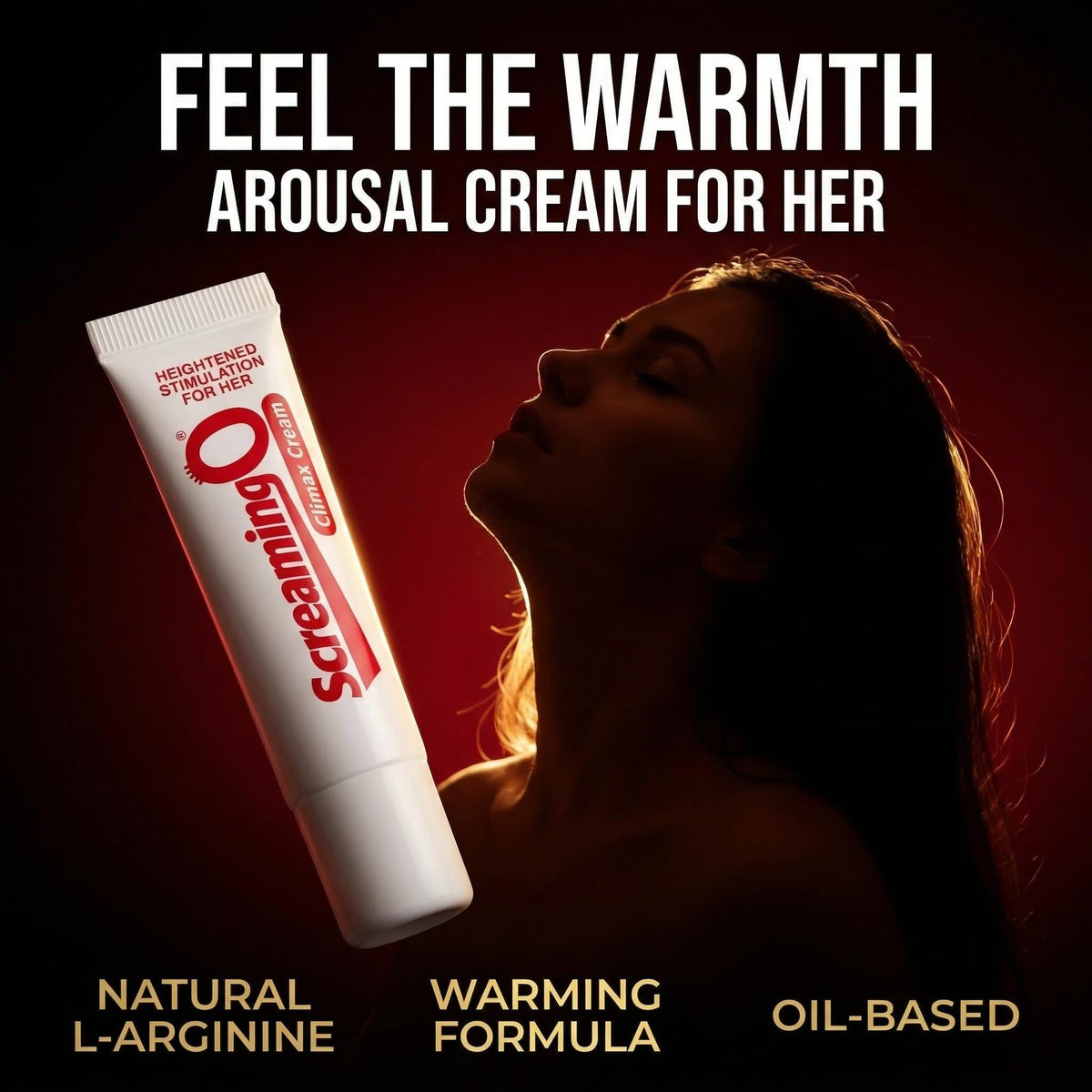 Screaming O Climax Cream - Sexual enhancer - Clitoris cream for heightened stimulation for her - Personal warming clitoris gel, natural formula