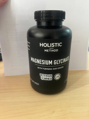 Magnesium Glycinate Capsules with Organic Turmeric and Ginger - 180 Vegan Capsules for Sleep, Relaxation, Muscle Cramps and Immune Support Holistic MethodBuy Supplements Australia