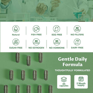 MEGNETA Body Deodorizing Supplement, Natural Internal Odor Control Pills for Men & Women, Chlorophyll Capsules for Skin, Breath and Gut Health (60 Capsules)
