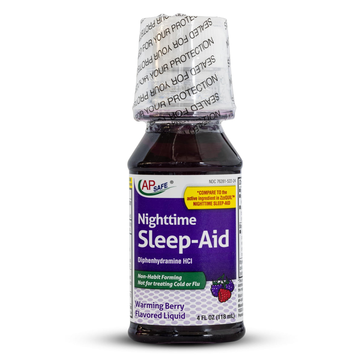 APSAFE Nighttime Sleep-Aid Liquid for Adults