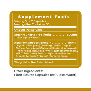Premier Research Labs Fem Balance FX- Chasteberry Supplement for Women Hormone Balance Support, Chaste Tree Supplement w/Organic Chasteberry Extract, Natural Support for Women- 60 Vegetarian Capsules Premier Research LabsBuy Supplements Australia