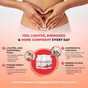 JJ Smith Tummy Focus – Digestive Cleanse Supplement with Ozonated Oxygenated Magnesium – Supports Digestion, Regularity, Bloating, Gut Balance, Nutrient Absorption, Energy & a Flatter Belly Health FocusedBuy Supplements Australia