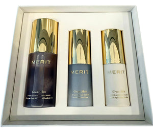 MERIT The Mini Great Skin Trio – Limited Edition Skincare Set with Double Cleanse Face Wash (15 ml), Instant Glow Serum (15 ml), and Priming Moisturizer (50 ml) MeritBuy Supplements Australia