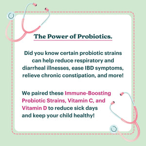 MamaDoc Rx Certified Organic Kids & Teens Probiotic Immune Defense - 5 Billion CFUs | Sugar Free, Vegan, Gluten-Free | 14 Probiotic Strains, Prebiotics, Vitamin C & D | 30 Chewable Tablets, Ages 4+ MamaDoc RxBuy Supplements Australia