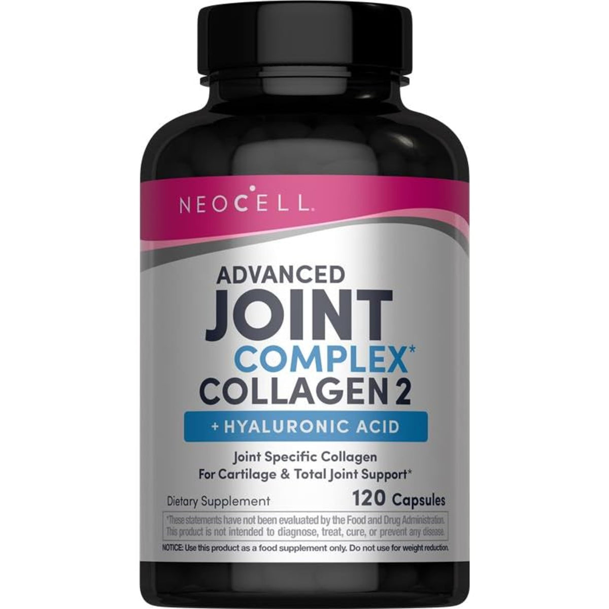 NeoCell Joint Complex Supplement - 120 Capsules - Plus Hyaluronic Acid - Collagen Type II - Advanced Formula