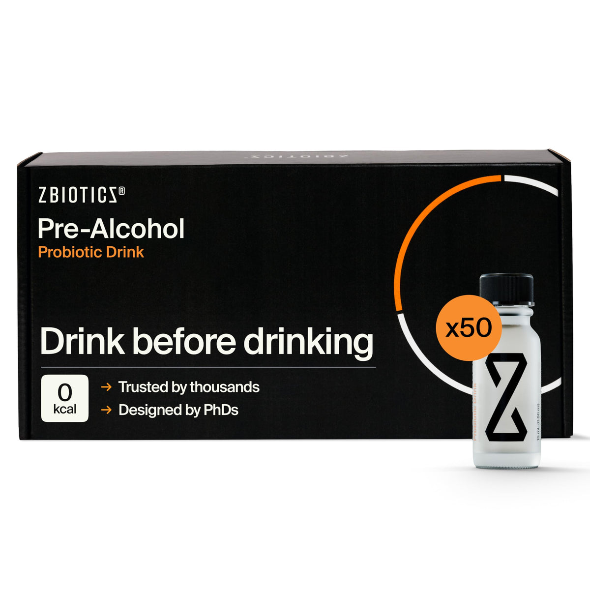 ZBiotics - Feel Better After Drinking, Wake Up Refreshed, Science-Backed, Patented Probiotic, Travel-Friendly, 3-Pack of 0.47 Fl Oz Bottles