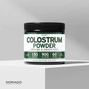Colostrum Supplement Powder 90g (60 Servings of 1.5g Pure Bovine Colostrum Std. to Contain 20% IgG Immunoglobulins) Grass Fed Powder - No Fillers, Third Party Tested, Unflavored & Non-GMO DORADO NUTRITIONBuy Supplements Australia