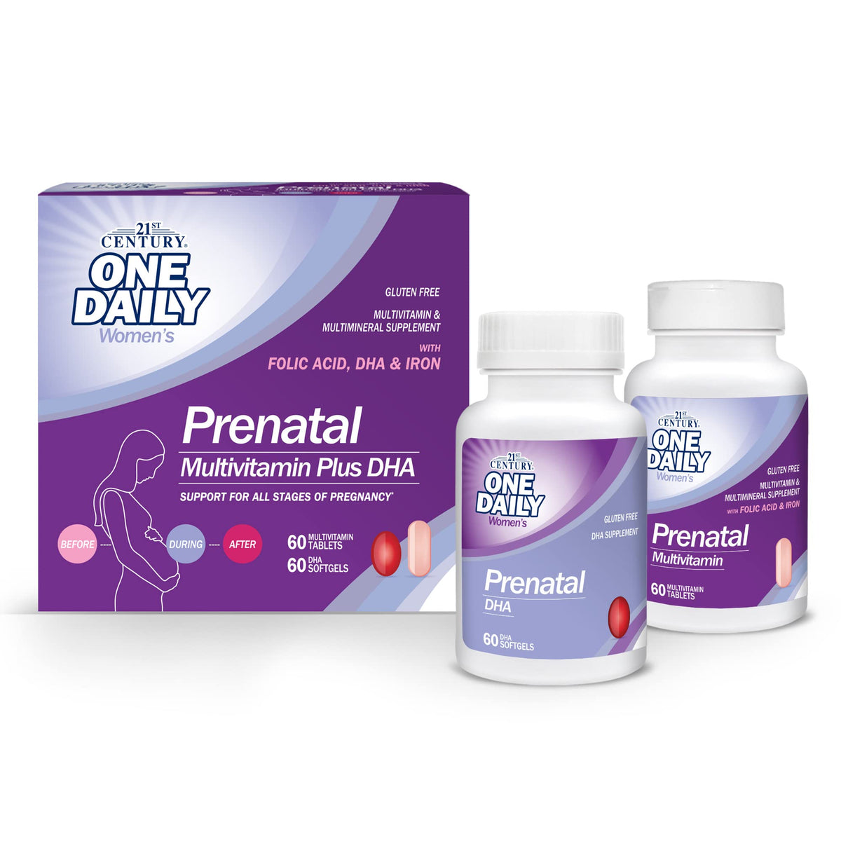21st Century Prenatal with DHA, Tablets and Softgels, 120 Count
