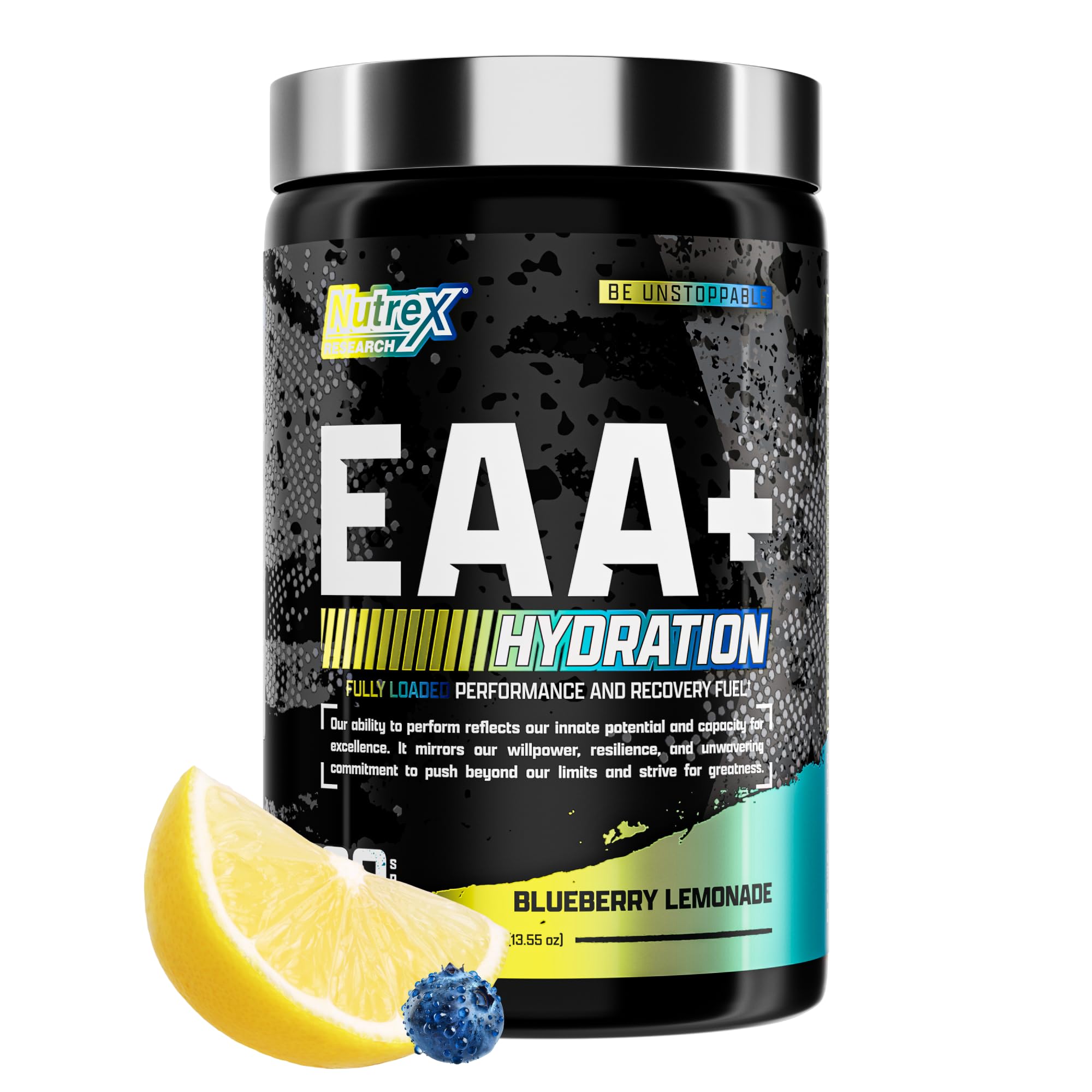 Nutrex Research EAA Hydration - EAAs + BCAA Powder - Muscle Recovery, Strength, Muscle Building, Endurance - 8G Essential Amino Acids + Electrolytes - Strawberry Watermelon 30 Serving