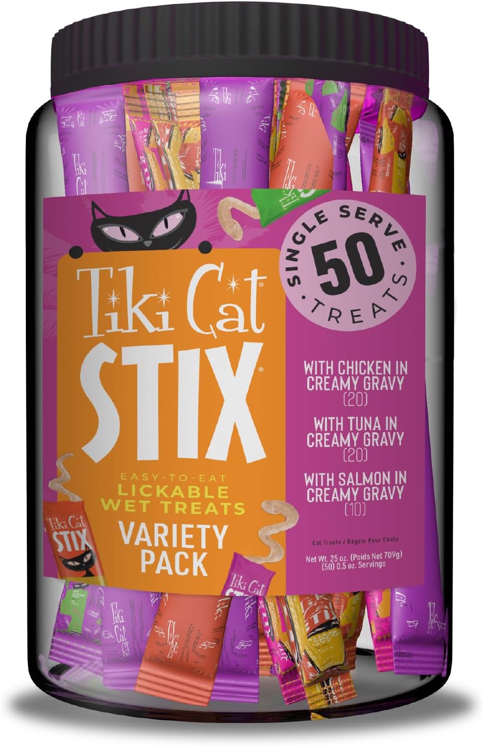 Tiki Cat Stix Mousse - 0.5 oz, 50 Count