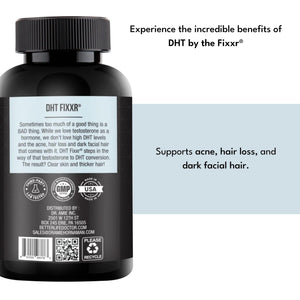 Fixxr DHT Support by Dr. Amie | with Saw Palmetto and Nettles | Acne and Hair Loss Support | 60 Capsules FixxrBuy Supplements Australia