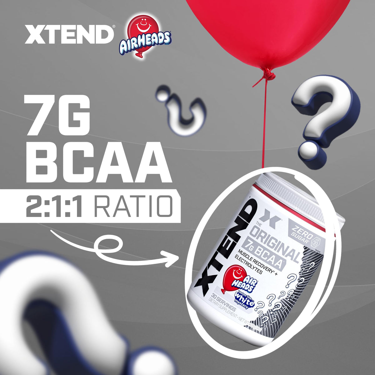 Scivation Xtend Original BCAA Powder Airheads Candy - 7g BCAA & 2.5g Glutamine Sugar Free Recovery 30 Servings
