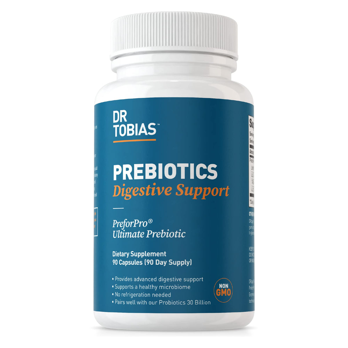 Dr. Tobias Prebiotics, Supports Digestion & Gut Health, Feed Good Probiotic Bacteria