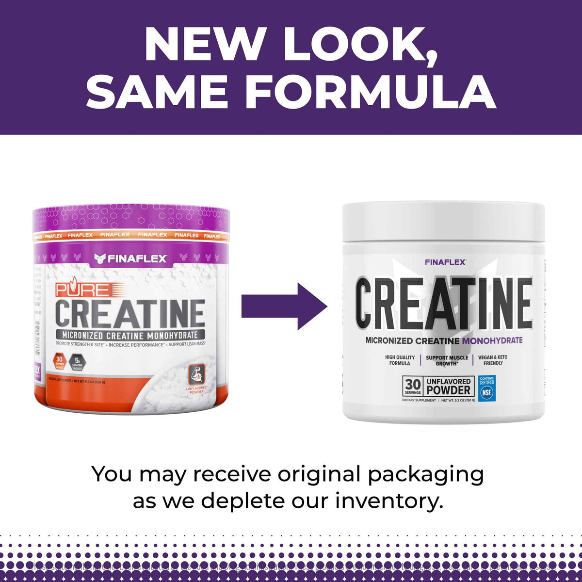 FINAFLEX PURE CREATINE, Unflavored - 5.3 oz - Promotes Muscular Strength, Size & Performance - 100% Pure