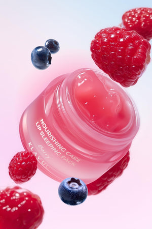 Klavuu Lip Mask Sleeping Pack (0.7oz) – Overnight Deep Hydrating Korean Lip Balm Treatment for Very Dry, Chapped Lips | Lip Lightening & Plumping with Instant Hydration | Gentle Exfoliating (Berry) KLAVUUBuy Supplements Australia