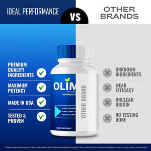 Olimpic Capsules, Advanced Joint Support Supplement Pills for Mobility and Comfort - Maximum Strength, Official Olim Pic Joint Support All Natural Formula, Premium Olim-Pic Reviews (2 Pack) IDEAL PERFORMANCEBuy Supplements Australia