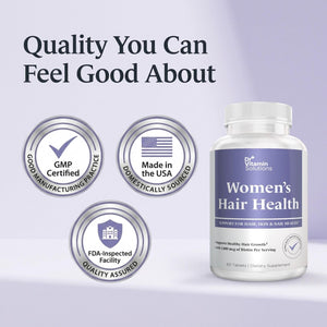 Dr Vitamin Women's Hair Health - Hair, Skin & Nails Support with Biotin & Collagen - 60 Tablets DR VITAMIN SOLUTIONSBuy Supplements Australia