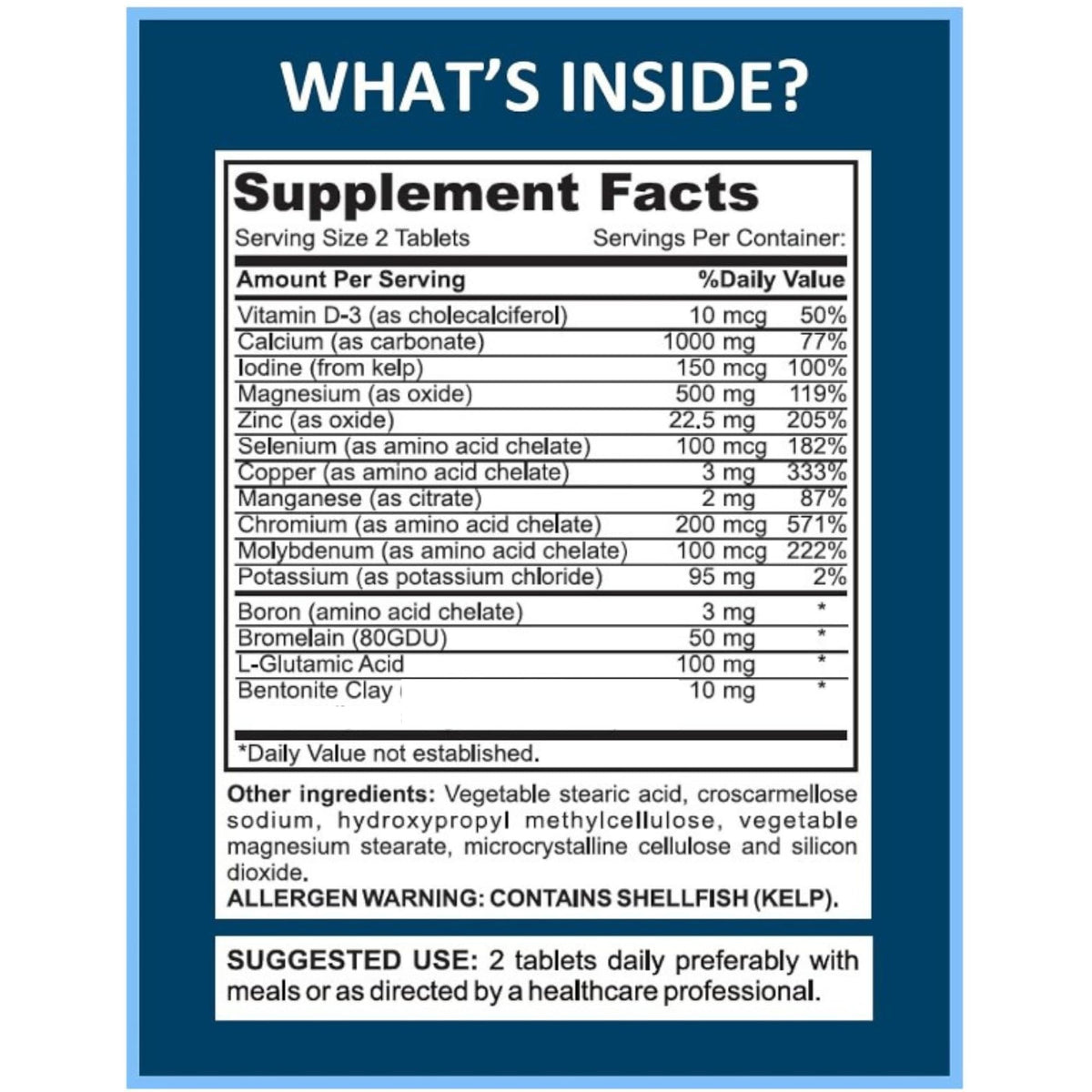 Mega Minerals Supplement by Youfit Nutrition - Trace Minerals - Premium Formula with Source of Minerals and Immune Health Support - Iron Free - All in One
