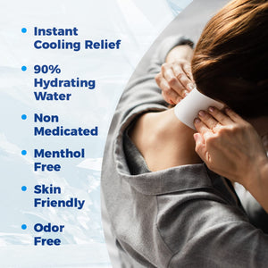 Medagel Migraine Relief Patch, Cooling Patches for Migraine, Fever, Hormone, & Headaches, Mess & Odor-Free Hydrogel Cooling, Made in The USA, 1 Pack (4 x Patches) White MedagelBuy Supplements Australia