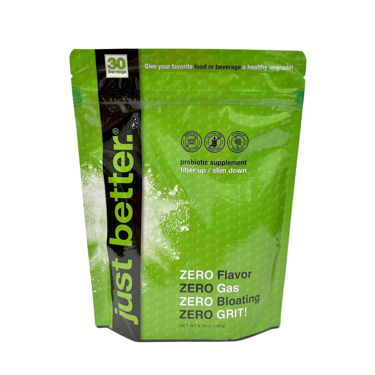 just better. Prebiotic Fiber Supplement for a Healthy Gut - Fiber Powder with Zero Grit Zero Taste and No Bloating or Gas - Feel Full Faster