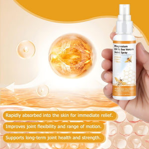 Loicwoo Magnesium Oil & Bee Venom Joint Spray, Magnesium Spray, Magnesium Joint Sprays for Relax Muscle Joints, Bee Venom Sprays for Back, Knee, Hands, Neck (1 PCS,100ML) LoicwooBuy Supplements Australia