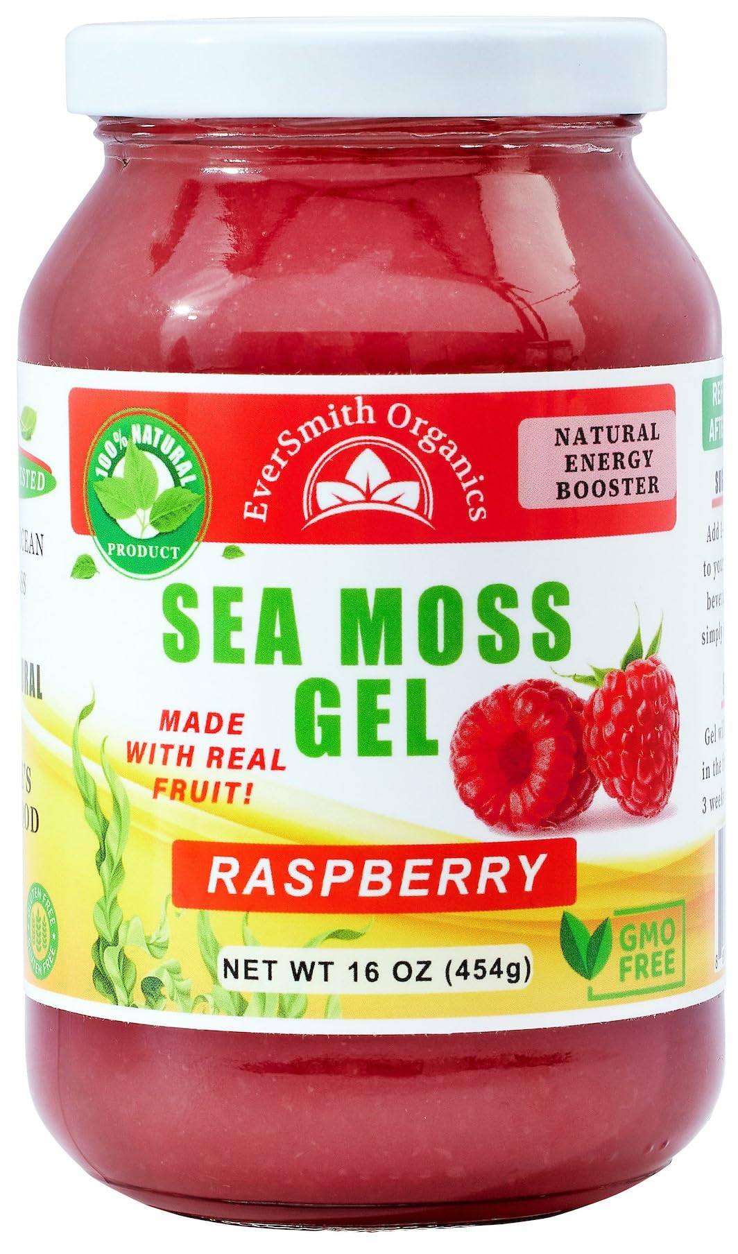 EverSmith Organics - Wildcrafted Irish Sea Moss Gel - Made in USA - Rich in Vitamins