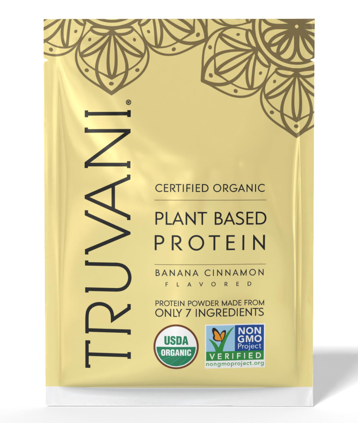 Truvani Organic Plant Based Protein Powder - Vanilla - 1 Serving - Vegan - 20g Pea Protein - Keto - Gluten & Dairy Free - Low Carb - No Added Sugar