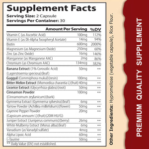 WINYEL Blood Sugar Complex Supplement - with Cinnamon, Bitter Melon, Chromium, Mulberry, Alpha Lipoic Acid, 60 Capsules WINYELBuy Supplements Australia
