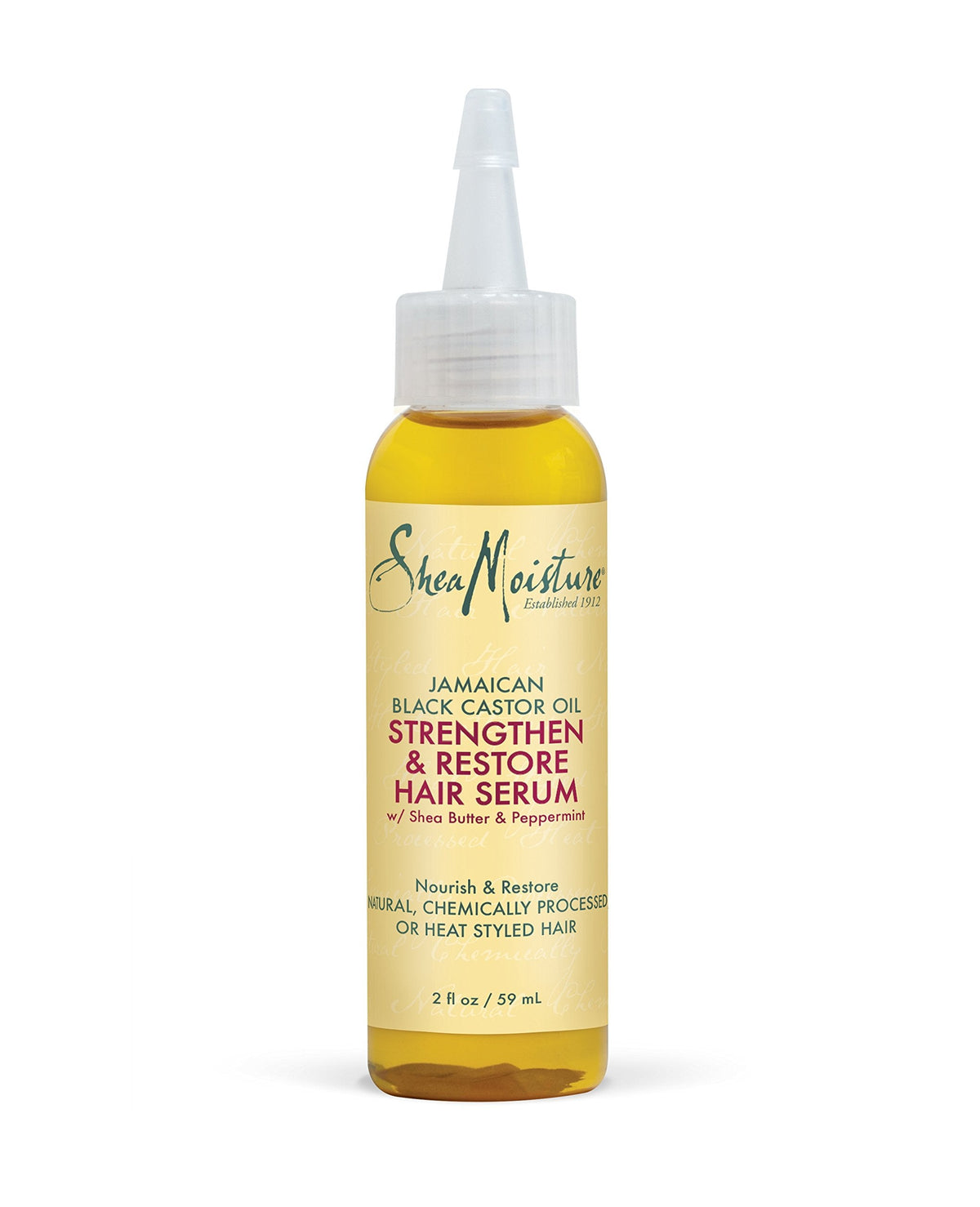 Sheamoisture Hair Serum Oil for Damaged Hair Jamaican Black Castor Oil Hair Oil with Shea Butter 2 oz