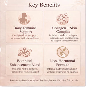 MINANATURALS VELVIRA Feminine Wellness Support Supplement for Women Herbal Rejuvenation Formula with Vitamins, Amino Acids & Collagen 30 Tablets MINANATURALS buy supplements Au