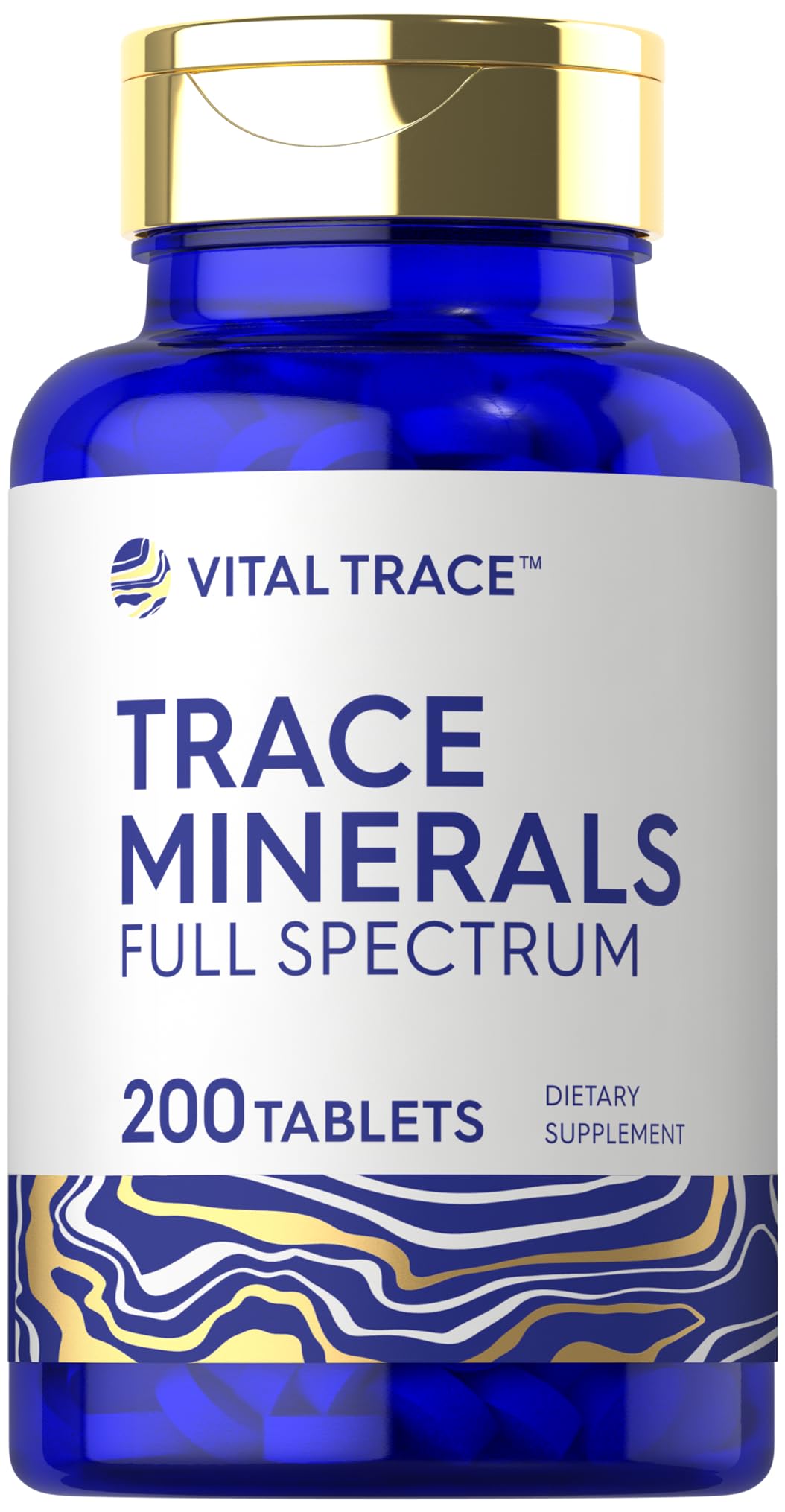 Carlyle Trace Minerals - 200 Tablets - Full Spectrum Supplement - Non-GMO & Gluten Free Complex - by Vital Trace