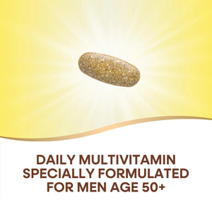 Nature's Way Alive! Men’s 50+ Daily Ultra Multivitamin, High Potency Formula, Supports Healthy Brain, Eyes & Heart Nature's Way