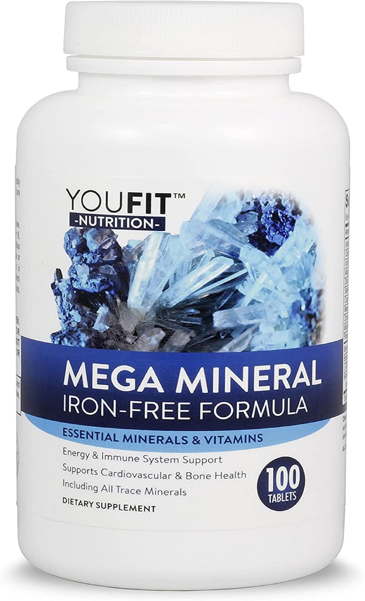 Mega Minerals Supplement by Youfit Nutrition - Trace Minerals - Premium Formula with Source of Minerals and Immune Health Support - Iron Free - All in One