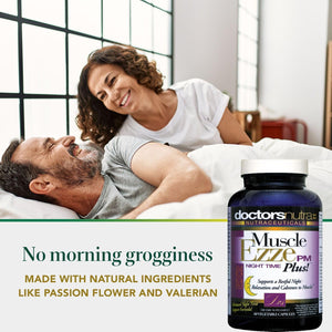 Muscle Ezze PM Plus Night Time Capsules by Doctors Nutra - Nighttime Use - Gluten-Free - 60 Capsules Doctors Nutra NutraceuticalsBuy Supplements Australia