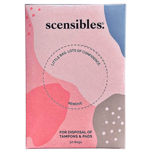 Scensibles Personal Care Disposal Bags (50 Count) - For Tampons, Pads, Liners, Condoms & More