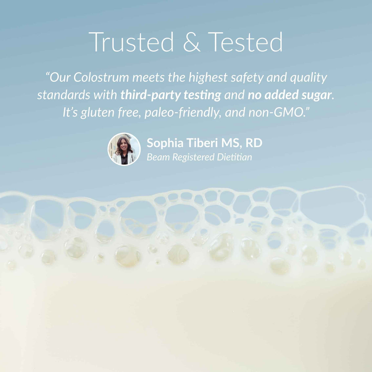 BEAM Unflavored Colostrum Powder I Grass-Fed Pure Whole Bovine Colostrum for Gut Health, Bloating & Immune Support I Non-GMO Recovery Supplement I 3g per Serving I Third-Party Tested I 30 Servings