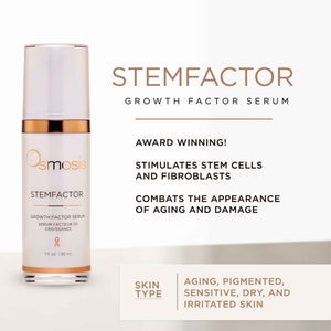 Osmosis StemFactor Growth Factor Exosome Facial Treatment, Age-Defying Skin Renewal, 1 Fl Oz Serum